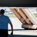 Emergency slide sparks questions on Trump’s new Air Force One before president reveals why