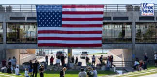 Charlie Kirk supporters return to site of assassination 1 year later: ‘We are still standing’